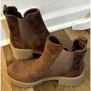 Dolce Vita Women’s Brown Slip On Tiffany Boots Size 8.5 NWOT